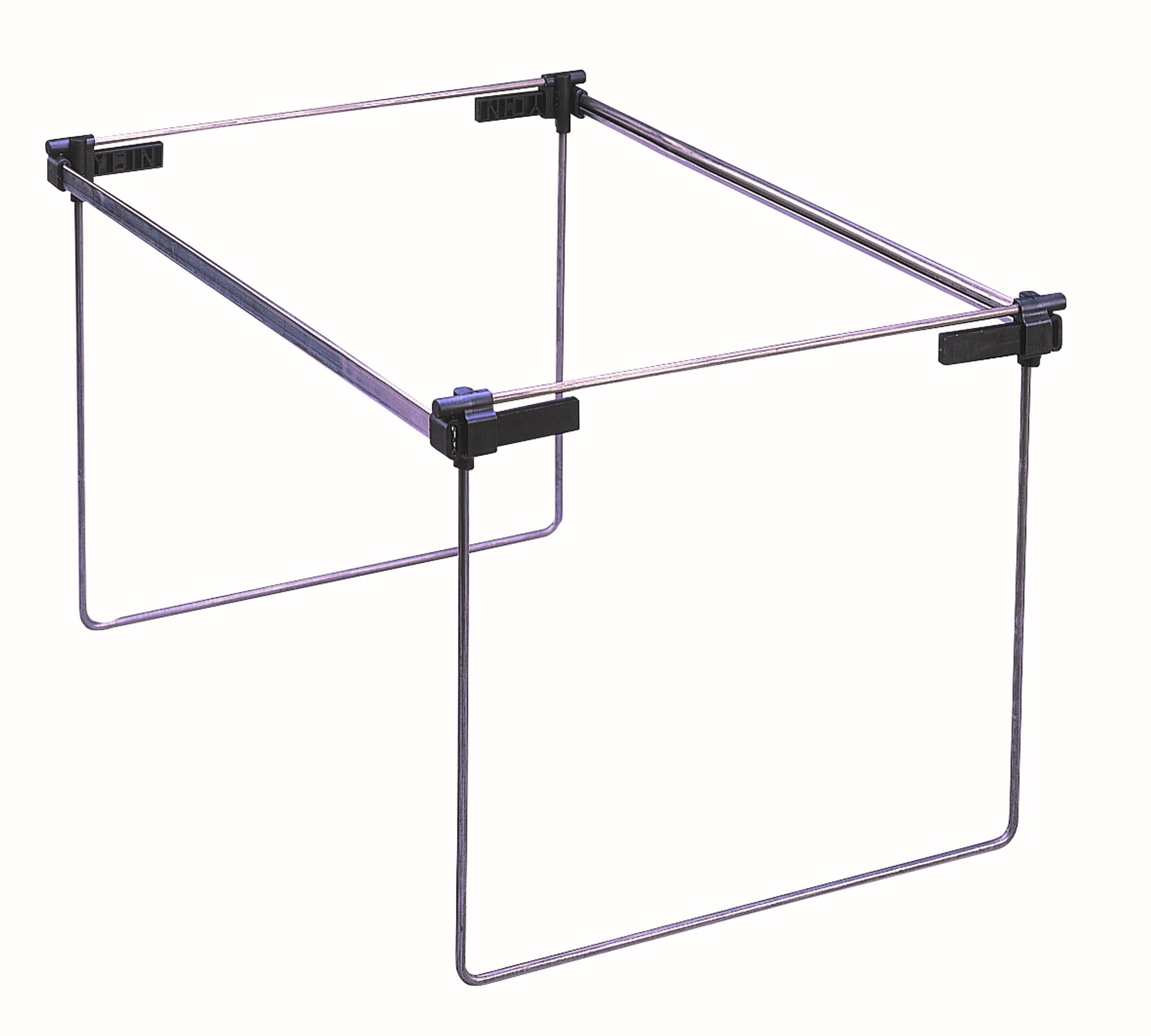 Smead Hanging File Folder Frame, Adjustable Letter/Legal/A4, Gray