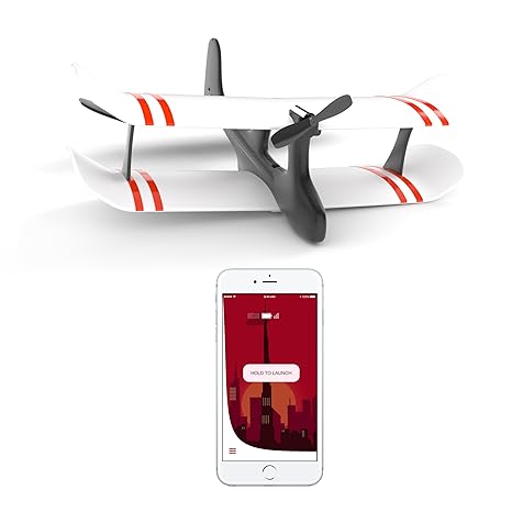 TobyRich Moskito: Smartphone App gesteuertes Flugzeug - ferngesteuerte Drohne für iOS und Android - RTF 2-Kanal Flieger aus E