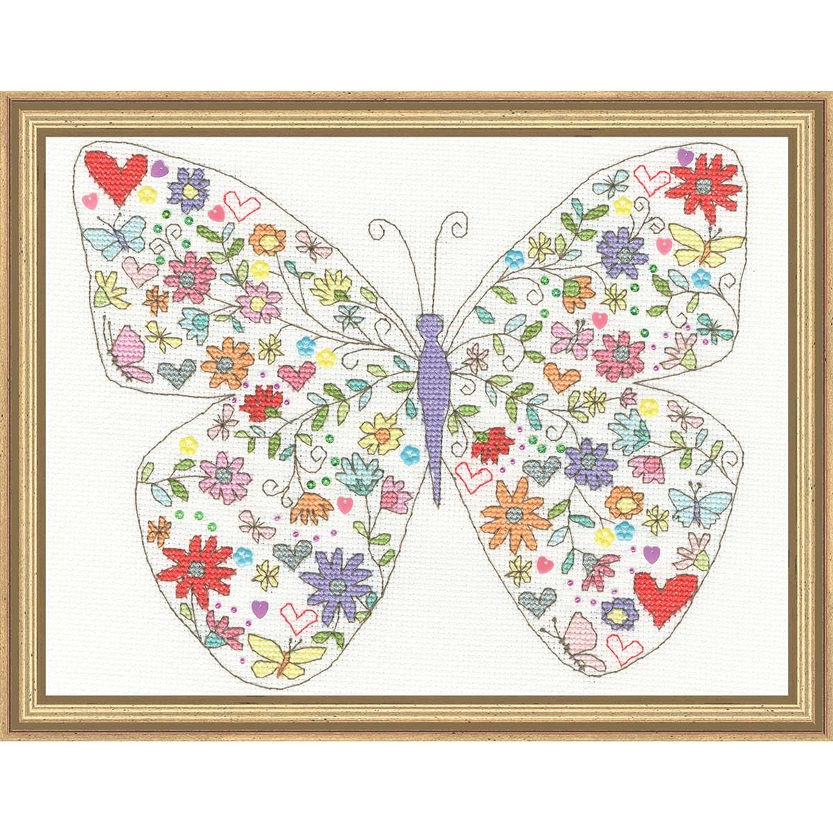 Bothy Threads Beautiful Butterfly Counted Cross Stitch Kit