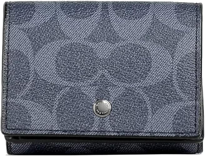 Amazon アウトレット Coach コーチ メンズ 三つ折り財布 F Qbden デニム 財布