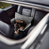 FurDreams Dog Car Seat Plush Booster for Small Dogs Cats 50x50x20cm Black view 7