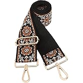 GINJKGO Purse Straps Replacement Crossbody - Adjustable Bag Strap for Purses, Wide Shoulder Strap for Women Guitar Purses