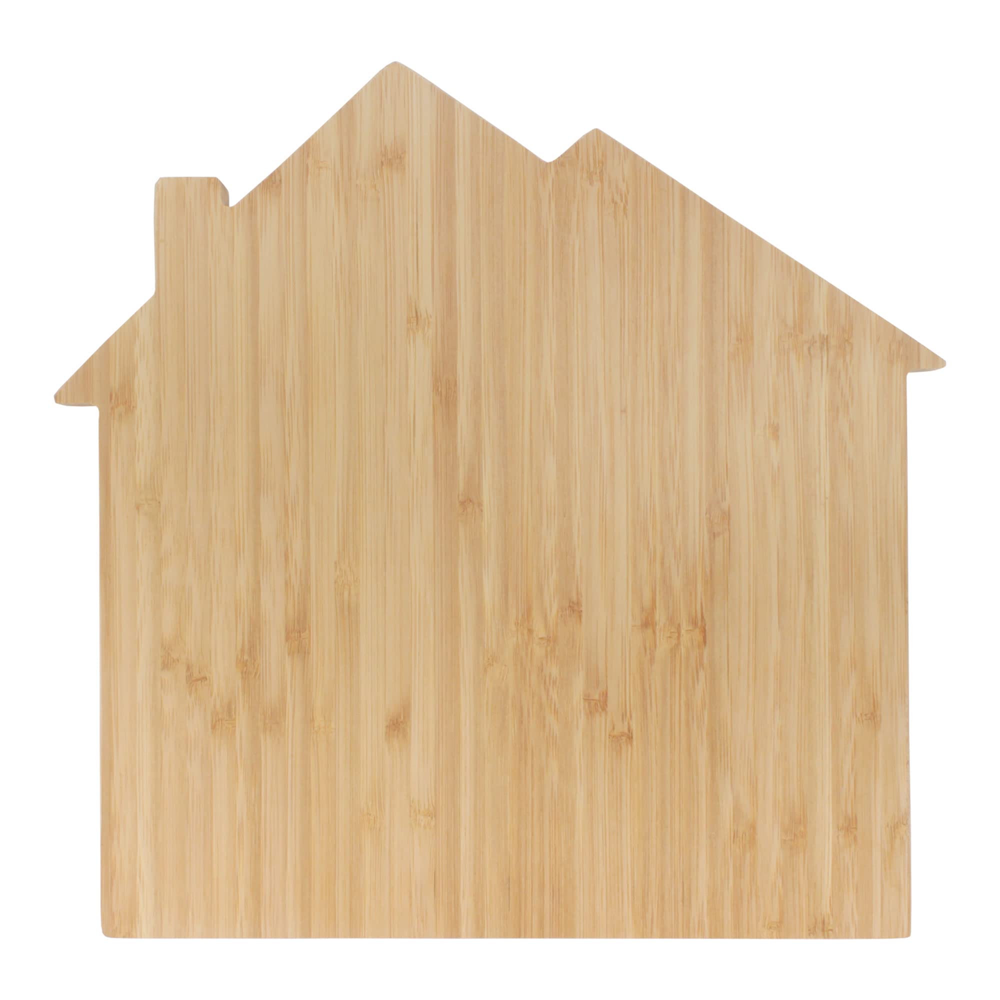 BambooMN House Shaped Bamboo Serving and Cutting Board - 11.75" x 12" x .75" - 1 Piece