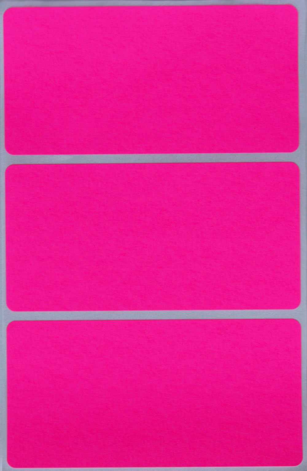 Rectangle Name Labels Write on Stickers in Neon Pink 10cm x 5cm (102 mm x 51 mm) - 150 Pack by Royal Green