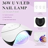 Phoenixy Poly Nail Gel Kit 8 Colors with 36W UV/LED Lamp Base Top Coat view 6