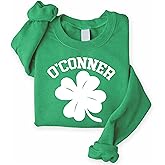 UrbanNEST Custom St Patricks Day Shirt Sweatshirt, Lucky Shamrock Shirt, Irish Themed Gifts for Women, Saint Patrick's Days