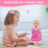 Aolso 14-18 Inch Baby Doll Clothes Set Dress Coat Hanger Velcro Easy Fit view 7
