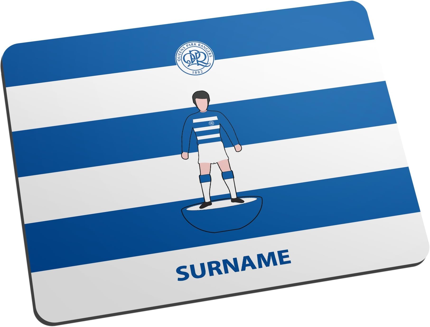 Official PERSONALISED Queens Park Rangers FC Player Figure Mouse Mat