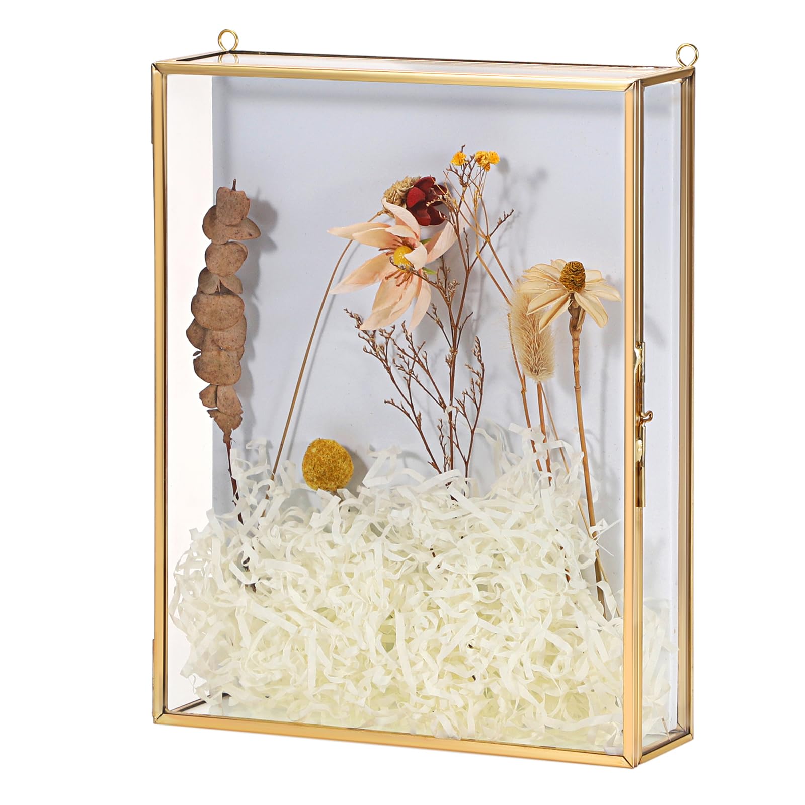 JUXYES 8x10 inches Gold Shadow Box Frame Display