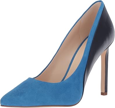 nine west navy suede pumps
