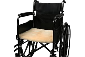 NATURAL DESIGN ARCHITECTURE LIFESTYLE N Natural Sheepskin for Bed Sores and Skin Irritation | 100% Real Medical Sheepskins with Non-Slip Back for Pain Relief and Discomfort, Wool Seat Pad, Natural, 17 in. x 17 in.