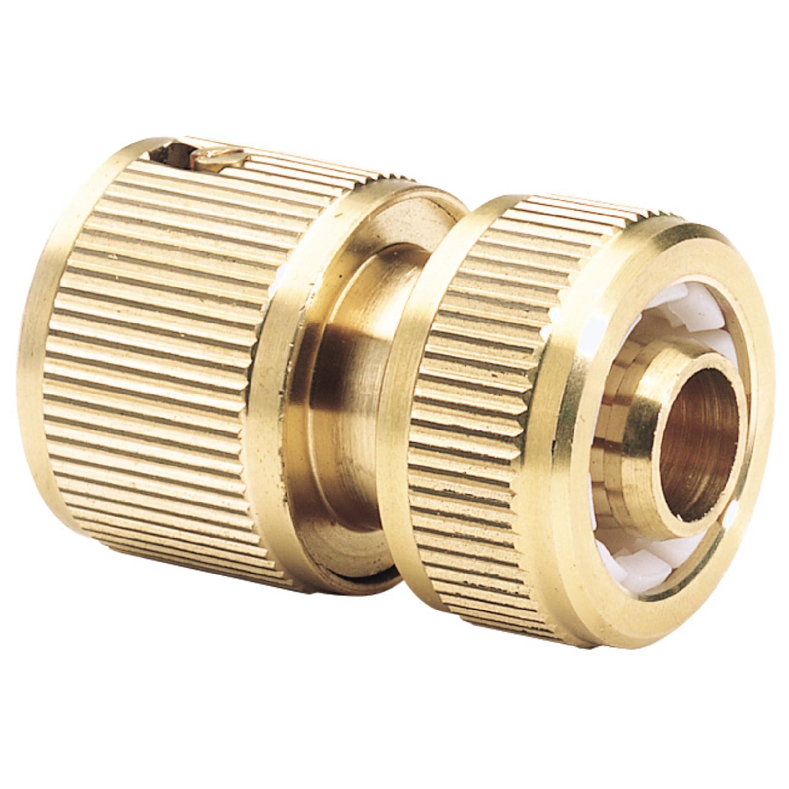 Draper 36199 Brass Garden Hose Connector, 1/2", Gold , Pack of 1