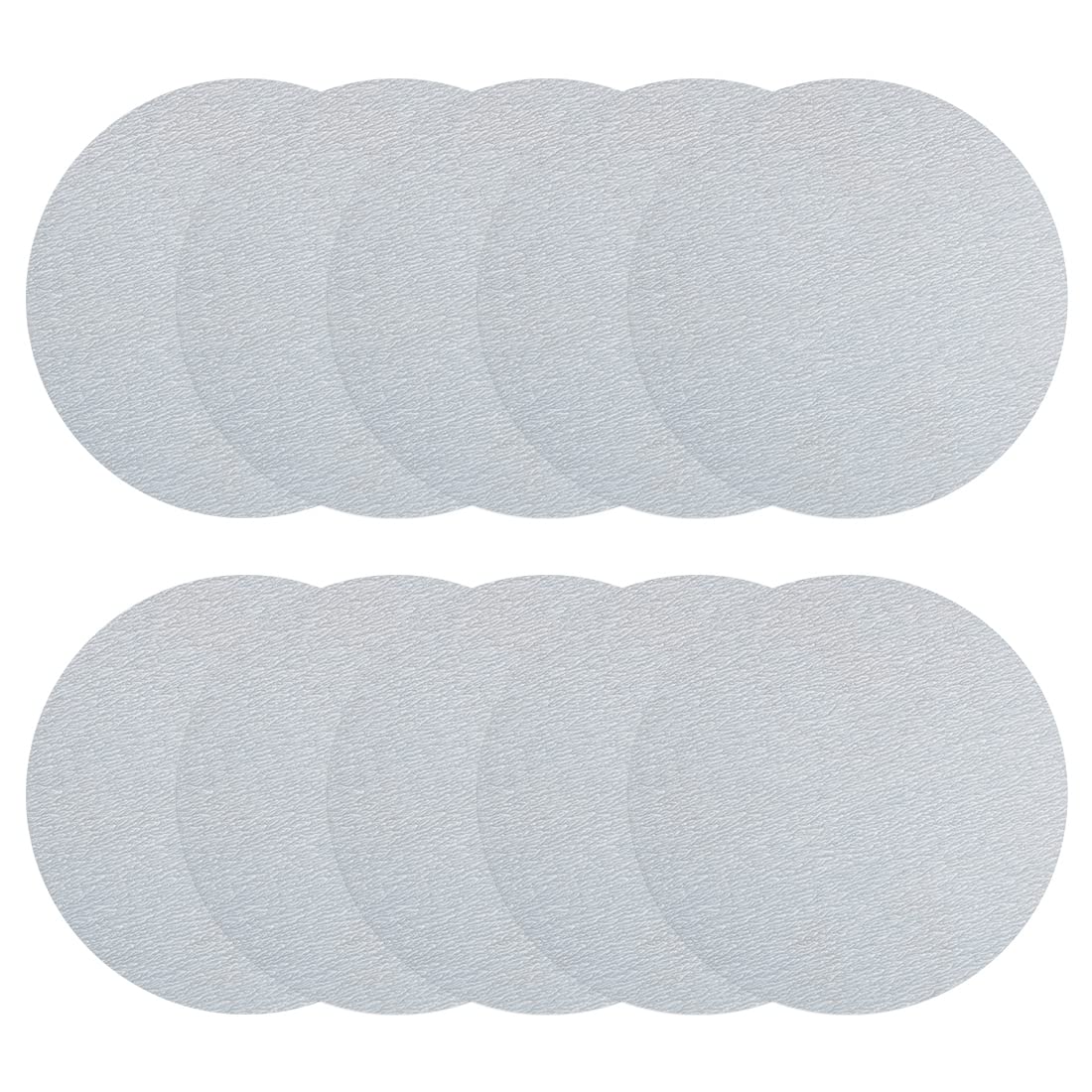 sourcingmap 50 Pcs 4-Inch Aluminum Oxide White Dry Hook and Loop Sanding Discs Flocking Sandpaper 1000 Grit
