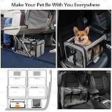 GRTLPOK Soft Sided Pet Carrier Grey M 17 lb 43x28x28 cm Airline Approved view 4