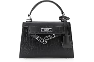JBB Crossbody Bags for women Trendy Cute Mini Crocodile Purse Top Handle Clutch Handbag Structured Satchel Purses