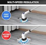 Autofather Electric Spin Scrubber 9-in-1 320RPM Dual Speed Extension Arm view 5