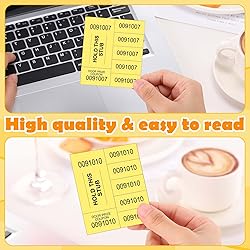 Kosiz 504 Sheets 5 Bid Raffle Ticket with Different