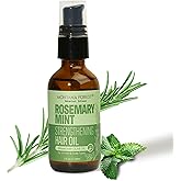 MONTANA FOREST Rosemary Mint Strengthening Hair Oil - 2 fl oz | Biotin & Olive Oil Infused | Promotes Hair Growth, Reduces Breakage, and Adds Shine