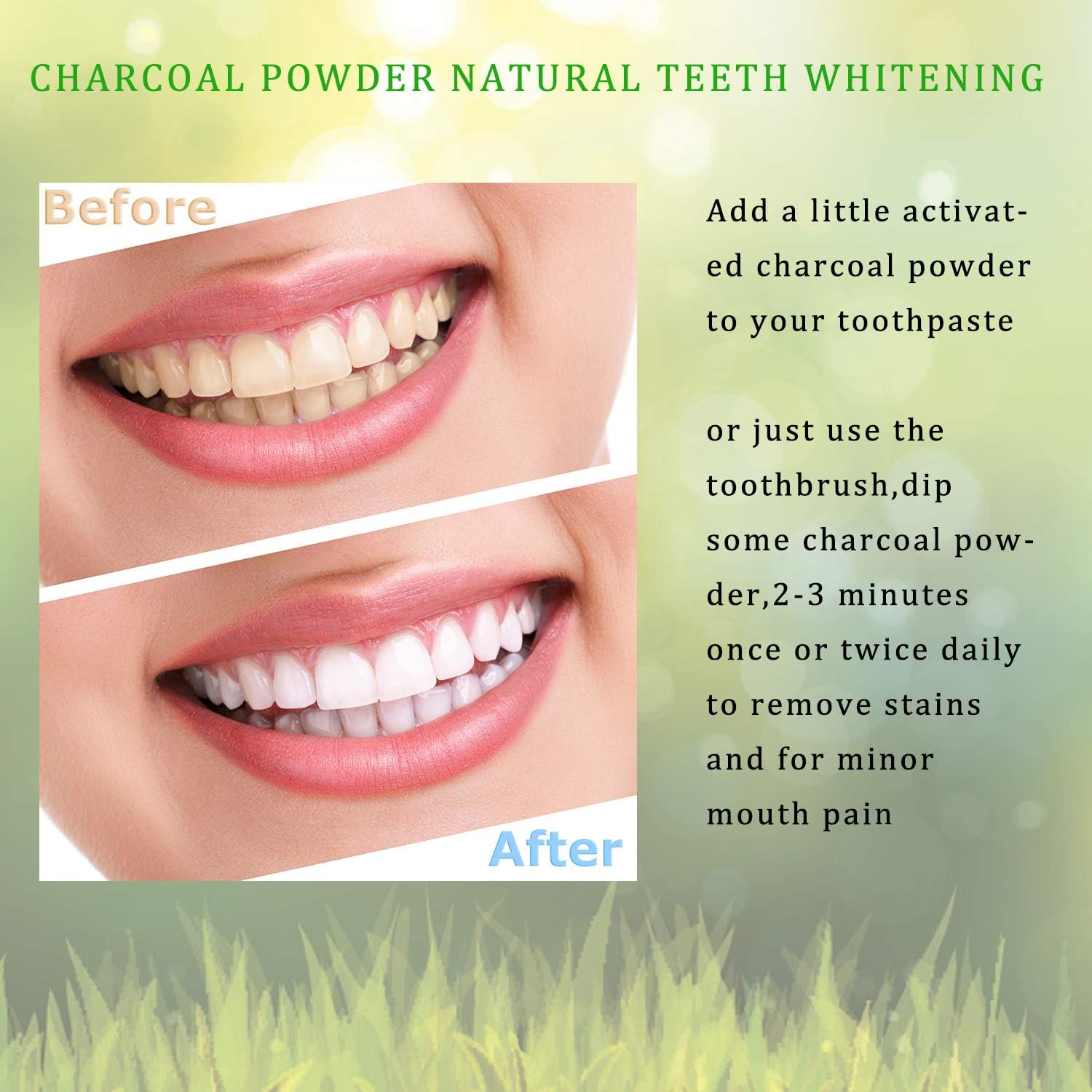 (1 pound) Activated Charcoal Powder 16OZ Organic Coconut Charcoal Toothpaste Teeth Whitening : Beauty