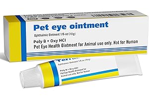 VivaElixir Pet Eye Health for Dogs, Cats, Cattle, Sheep, Horses, Birds and Puppies, Kitten - 1 Tube 0.35 oz /10g