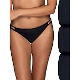 Vanity Fair Women's Illumination String Bikini Panties, Silky Stretch &amp; Satin Trim