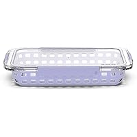 Ello Duraglass Baking Dish, 9x13-3Qt, Tropical Violet