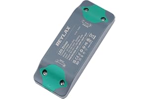 REYLAX 30W 24V LED Driver-Slim LED Power Supply-100/240V AC to 24V DC Constant Voltage LED Strip Lights Driver-24 Volt Replacement LED Driver-Low Voltage LED Transformer for DIY Tape Light-1.25A Adapter