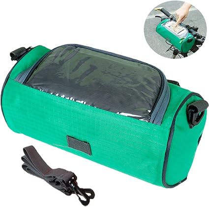 Da Jia Inc Wasserdicht Fahrrad Radfahren Lenkertasche Lenker Beutel Handy Halterung Bildschirm Touch Tasche Mit Abnehmbarem Schultergurt Fur Die Damen Frauen Und Madchen Dunkelgrun Amazon De Sport Freizeit