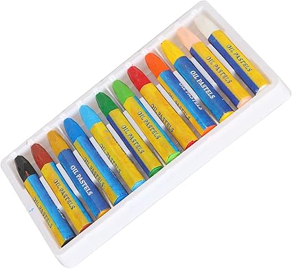 Amazon クレヨン イラスト用のオイル パステルをペイントする子供たちに簡単 New 12 Colors Boxed Santa Claus クレヨン 文房具 オフィス用品