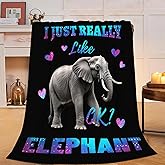 Elephant Blanket Elephant Gifts for Women Girls Elephants Throw Blanket Animals Decor Soft Cozy Fleece Fuzzy Plush Flannel Blankets for Boys Kids Teens Adults 50"X40"