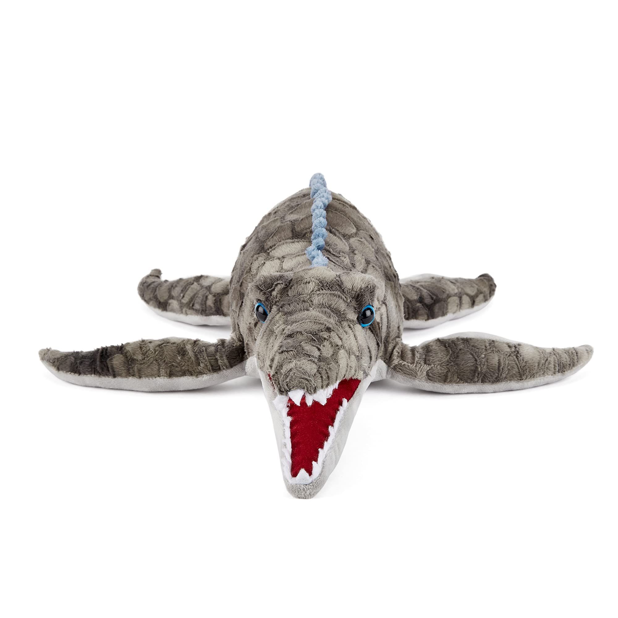 Zappi Co Children's Realistic Lifelike Large Plush Toy - Soft & Cuddly Stuffed Animal for Boys and Kids (38cm Length) (Mosasaurus)