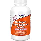 NOW Foods Supplements, Collagen Joint Support™ Powder with Beef Gelatin, Glucosamine Sulfate and MSM, 11-Ounce