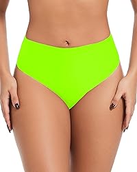 AFOLIRY Women's Sexy High Waisted High Cut Cheeky