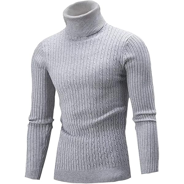 Sueter Para HoMbre De Moda Con CUello Alto Suéteres De Vestir Abrigo De InviernO