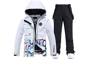 Women Ski Suit Mens Snowsuit Winter Outdoor Sports Jacket and Pant Set Waterproof Snow Ski Overall Adult Ski Suit 2024 New