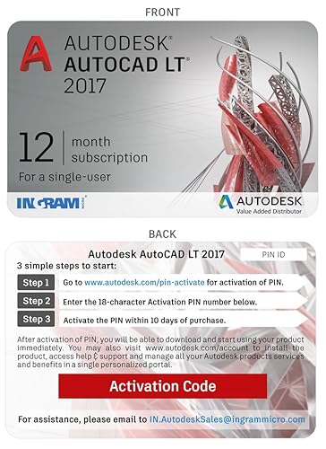 Autocad Lt 2017 1 User 1 Year Voucher Amazon In Software