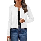 LILLUSORY Womens Cropped Cardigan Crew Neck Lightweight Crop Sweaters Fall Cute Button Down Knit Clothes 2026