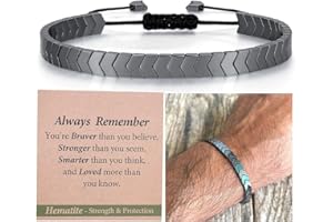 THEMEROL Hematite Arrow Bracelet for Men Teens