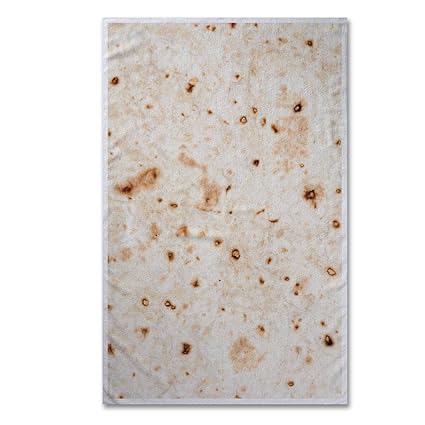 Serviette De Plage 90x150cm Piadina Géant Tacos Tortilla