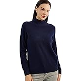 Chanyarn Women's 100% Pure Cashmere Sweater Mock Neck Long Sleeve Warm Leisure 2025 Fall Winter Knit Pullover