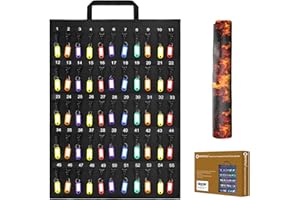 Bdmetals Fireproof Water Proof Rollable Portable Key Case,Compact Key Storage for 55 Keys, Rolling Key Organizer for Hotel,Car Sales,Real Estate