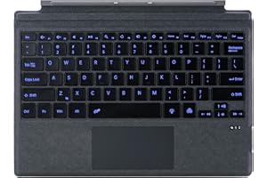 Type Cover for Microsoft Surface Pro 7+ Pro 7 Pro 6 Pro 5 Pro 4 Pro 3 Generation Portable Slim Wireless Keyboard with Touchpa