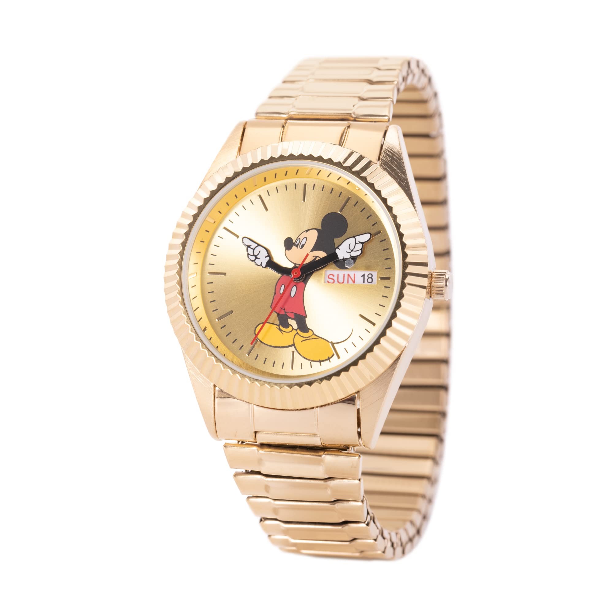Photo 1 of Disney Adult Classic Metal Bracelet Analog Quartz Watch, Gold