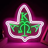 AKA Pink Neon Signs for the Wall, Greek Sorority Paraphernalia, Aka Sorority Gifts for Women Pink and Green graduation Gift, Home Accessories, Birthday Presents, Birthday Party Decorative 14 * 13inch