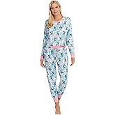Disney Women's Stitch Poses Tie-Dye Crop Top and Jogger Pants 2 Piece Pajama Set
