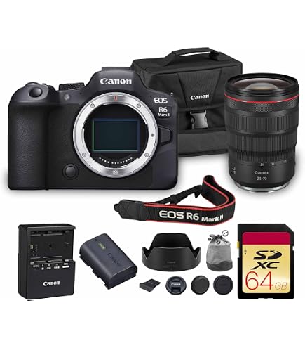 Amazon.com : Canon EOS R6 Mark II Mirrorless Camera Bundle | RF 24