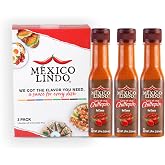 Mexico Lindo Chiltepin Hot Sauce Display, 5 fl oz, Pack of 3