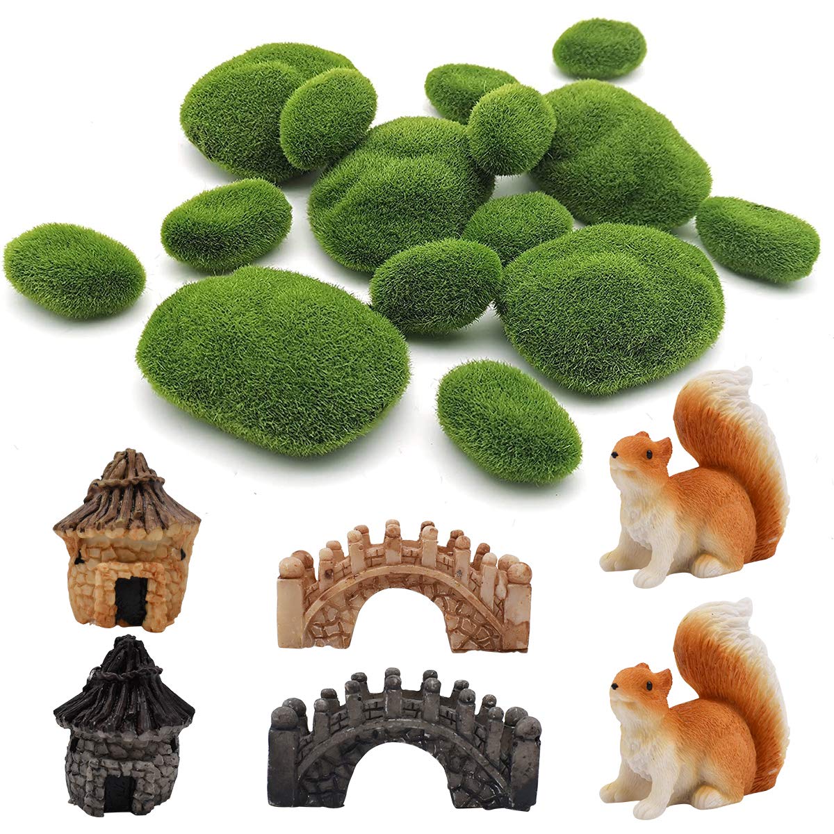Saijer Arch bridge decoration Fairy Garden Ornaments Arch bridge decoration can be Applied in Micro-landscapes Garden Dollhouse Balls and Plants Pot