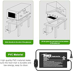 iPower 4X7 Inch 4 Watts Reptile Heating Mat with