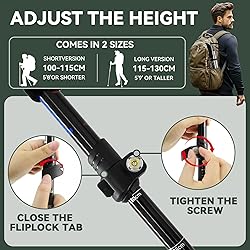 Trekking Poles Collapsible Hiking Poles - 2 Pack
